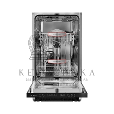 Встраиваемая посудомоечная машина Kuppersberg GHS 4520, High-Tech, 45 см, 10 комплектов, 6 программ, 3 корзины, конденсационная сушка, полная защита от протечек, индикатор отсутствия соли и ополаскивателя, отображение времени мытья, сенсорное управление, 