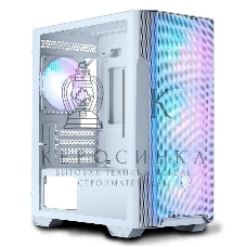 Компьютерный корпус MSI MAG FORGE M100R WHITE Mini-Tower, MATX, 1xUSB 3.0, 2xUSB 2.0, 4x120мм ARGb Fan, ARGb Control Board, Tempered Glass Window, Brown Box (932220)