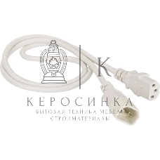 Шнур питания Lanmaster LAN-PP13/14-1.5-WH C13-С14 проводник.:3x0.75мм2 1.5м 220В 10А белый