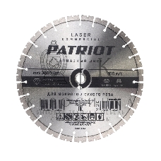 Диск PATRIOT LASER COMMERCIAL алмазный сегментный 400х25,4/20 Камень/Асфальт