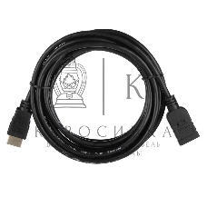 Кабель ACD-DHHF1-30B HDMI 1.4, Golden Plated,19m/19f, HDMI extension, черный, 3м