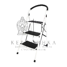 Стремянка стальная трехступенчатая Deli DL509013 макс.высота 670мм, до 150кг, ступени 360x270мм