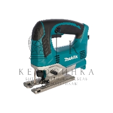 Лобзик электрический Makita JV0600K Лобзик,в\рук, 650Вт,500-3100об\м,ход-23мм,рез-90мм,2.4кг,чем,3маятн+1