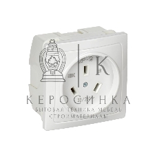 Розетка 1-м СП Рпл11-К 32А IP20 разборная для плиты с заземл. белый IEK ERP11-032-K01