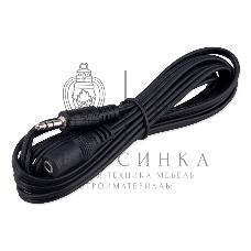 Кабель-удлинитель аудио Cablexpert CCA-423-2M-N, Jack 3.5(M)/Jack 3.5(F), 2м, черный, пакет