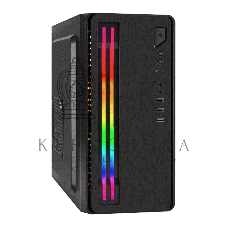 Компьютерный корпус Minitower ExeGate mEVO-7805-XP400 (mATX, БП XP400 с вент. 12см, 2*USB+1*USB 3.0, аудио, черный, с 2*RGb подсветкой)