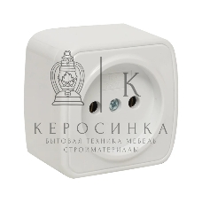 Розетка EKF EGR10-022-10 б/з, 10А, ОП Basic Минск белый