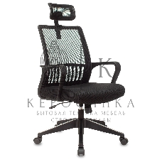 Кресло офисное Бюрократ MC-201-H/TW-11 черный TW-11, спинка сетка