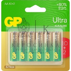 Батарея GP Ultra 15AUA21-2CRSBC12 AA (12шт) блистер