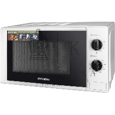 Микроволновая печь Hyundai HYM-M2048 белый, 20 л, 700 Вт, переключатели - поворотный механизм