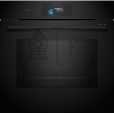 Духовой шкаф Bosch HNG978QB1 Accent line. Serie 8, духовой шкаф с микроволнами и паром, черный, 28 режимов + комбинированные режимы, микроволны до 800 Вт, 4-слойное остекление, 3 цветных текстовых TFT-дисплея 2,5