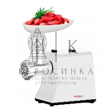 Мясорубка электрическая KELLI KL-5008 черный, 2600 Вт, 1.8 кг/мин, реверс, защита от перегрузки, насадки - 2