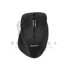 Мышь беспроводная Maxvi MWS-02 черный, 6 кнопок, 1600 dpi