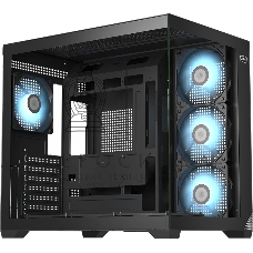 Компьютерный корпус без блока питания PCCooler C3T700 BK, Midi-Tower, TG, no fans, 1xUSB-A 3.0 + 1xUSB-A 2.0 + 1xUSB-C, ATX, mATX, mITX черный
