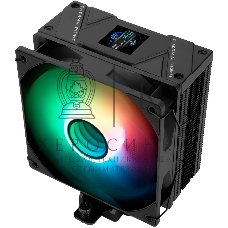Кулер для процессора Thermalright Assassin Spirit 120 Vision ARGB Black (4-pin PWM, LED temp., 154mm, Al/Cu, 4x6mm, ARGB, 1x120mm, 66.17CFM, 25.6dBA, 1500RPM, S: 1851/1700/1200/115X, AM5/AM4, black)