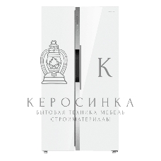 Холодильник Maunfeld MFF177NFW Slim Inverter белый двухкамерный 352/198л морозилка слева, No Frost, Side by Side