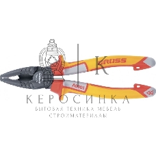 Плоскогубцы Gross 16989 комбинированные, диэлектрические, трехкомпонентные рукоятки, до 1000в, 180 мм