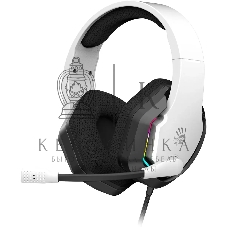 Наушники с микрофоном A4Tech Bloody G260p белый/черный 2м мониторные USB оголовье (G260P)