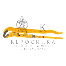 Трубный рычажный ключ №1 с изогнутыми губками Deli DL105240 315мм, раскрытие губок 0-40мм, сталь Cr-V