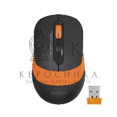 Мышь беспроводная A4Tech Fstyler FG10 черный/оранжевый, 2000 dpi, радиоканал, USB, кнопки - 4