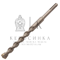 Бур по бетону Denzel двойная спираль, Cobalt W-tip, 16x210 мм, SDS PLUS