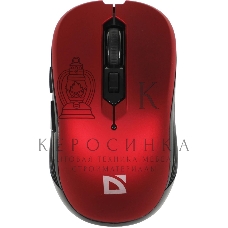 Мышь беспроводная Defender Gassa MM-105 красный, 1600 dpi, радиоканал, USB, кнопки - 6