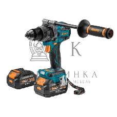 Дрель-шуруповерт Bort BAB-21Ix2Li-XDK, Аккумуляторная, 18В, 2 АКБ, Ударная