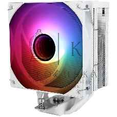 Кулер для процессора Thermalright Assassin Spirit 120 Vision ARGB White (4-pin PWM, LED temp., 154mm, Al/Cu, 4x6mm, ARGB, 1x120mm, 66.17CFM, 25.6dBA, 1500RPM, S: 1851/1700/1200/115X, AM5/AM4, white)