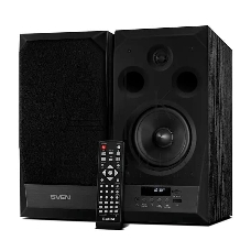 Акустическая система 2.0 SVEN MC-20, черный, мощность 2x45Вт (RMS), FM-тюнер, USB/microSD, дисплей, пульт ДУ, Bluetooth, Optical SVEN MC-20, черный, акустическая система 2.0, мощность 2x45Вт (RMS), FM-тюнер, USB/microSD, дисплей, пульт ДУ, Bluetooth, Opti