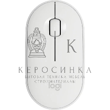 Мышь беспроводная Logitech Pebble M350 белый, 1000 dpi, радиоканал, Bluetooth, USB, кнопки - 3