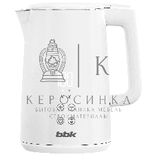 Чайник электрический BBK EK1500 2200 Вт, 1.5 л, белый