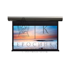 Экран с электроприводом Lumien Cinema Control 241x400 см (раб.область 220х390 см) Matte White черная кайма по периметру, серый корпус, 16:9