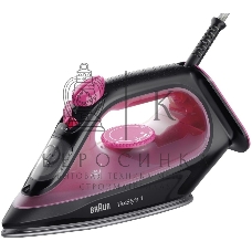 Утюг Braun SI1070PU черный/розовый, 2000 Вт, 25 г/мин, 130 г/мин, 220 мл