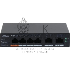 Коммутатор Dahua DH-CS4006-4GT-60 (L2) 4x1 Гбит/с 2xКомбо(1000BASE-T/SFP) 60W управляемый