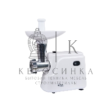 Мясорубка электрическая OASIS MG-TK1 белый, 1500 Вт, 1.8 кг/мин, реверс, защита от перегрузки, насадки - 4