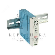Блок питания AC-DC, 24Вт, вход 85-264V AC, 47-63Гц,120-370В DC, выход 24В,0-1A, рег. вых=±10%Uном, в кожухе на DIN-рейку