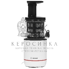 Соковыжималка Bosch MESM500W черный, шнековая вертикальная, 150 Вт, 1000 мл, электронное, реверс