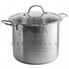 Кастрюля WEBBER BE-128-10L 10 л, 24 см, нержавеющая сталь, с крышкой