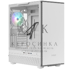Компьютерный корпус PCCooler IE200 WH, Tempered Glass Full Tower, белый, TG, SPCC, 1x120мм ARGb E-ATX, ATX, mATX, mITX 180/380/220мм 4x2.5