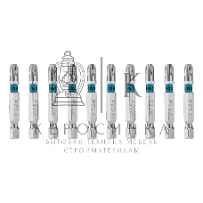 Бита PZ3х50 мм, сталь S2, шестигр., 10 шт. Gross