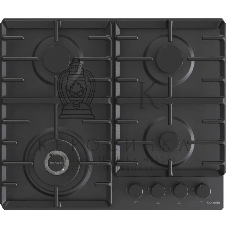Газовая варочная панель Gorenje GW642SYB, 4 конфорки, эмалированная сталь, черный