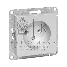 Розетка EKF UP1-SOA-100 СП Эпика 16А без заземл. без шторок механизм алюм.