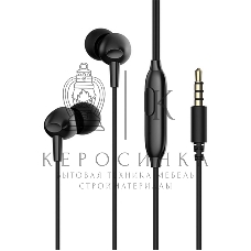 Проводные наушники Havit Wired earphone черный, вкладыши, Jack 3.5 мм, встроенный микрофон
