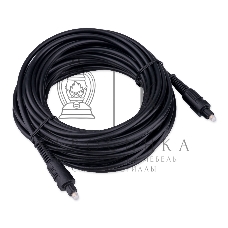 Кабель оптический Cablexpert CC-OPT-10M-N, Toslink 2xODT M/M, 10м, черный, пакет