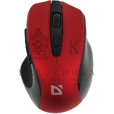 Мышь беспроводная Defender Prime MB-053 красный, 1600 dpi, радиоканал, USB, кнопки - 6