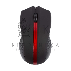 Мышь беспроводная HIPER HOMW-073 черный/красный, 1000 dpi, радиоканал, USB, кнопки - 3