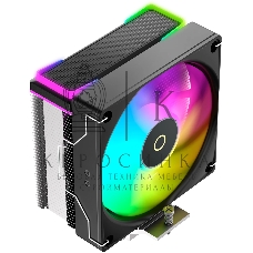 Кулер для процессора Ocypus Delta A40 SE BK ARGB, 120мм ARGB FAN, Top ARGB Panel, 4 HEAT PIPES, 4-PIN PWM, 800-1800 RPM, 31DBA, HYDRO BEARING, LGA115X/1200/1700/18XX, AM4/AM5