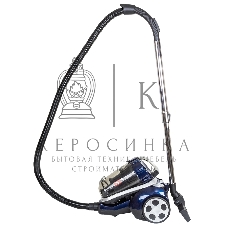 Пылесос JVC JH-VC410 синий/черный, 400/2200 Вт, уборка сухая, пылесборник контейнер 3 л