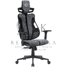 Кресло компьютерное Cactus CS-CHR-DUO-GYBK серый/черный