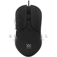 Мышь проводная Defender Oria GM-178 черный, 3600 dpi, USB, кнопки - 6